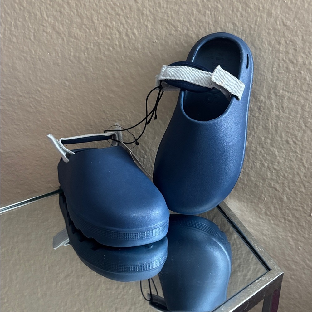 Kids Blue Sandals with White Strap